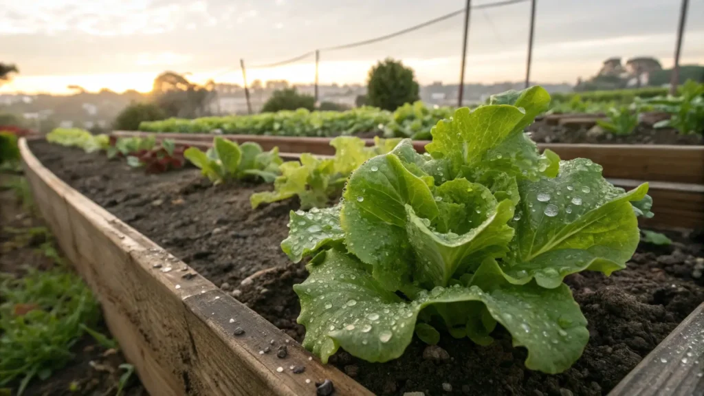 Lettuce growing in spring – easy vegetables to grow in May