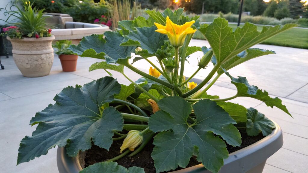 Zucchini plant in spring – high-yield vegetables to grow in May